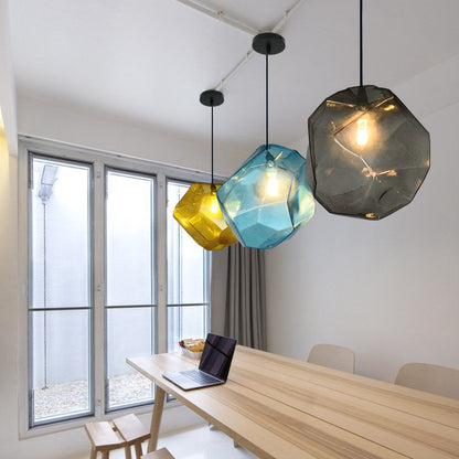 Chunk Of Crystal - Colorful Modern Glass Pendant Light