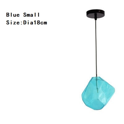 Chunk Of Crystal - Colorful Modern Glass Pendant Light