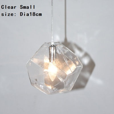 Chunk Of Crystal - Colorful Modern Glass Pendant Light