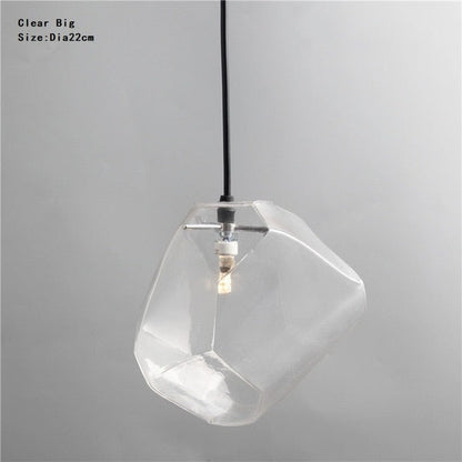 Chunk Of Crystal - Colorful Modern Glass Pendant Light
