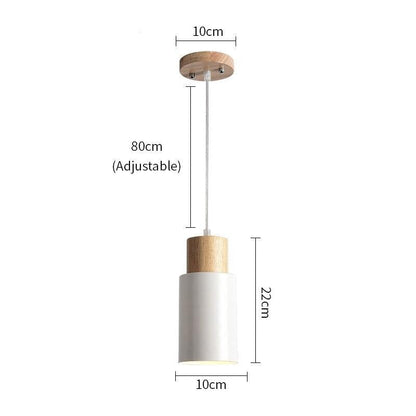 Ambrose - Modern Nordic Long Hanging Wood Light