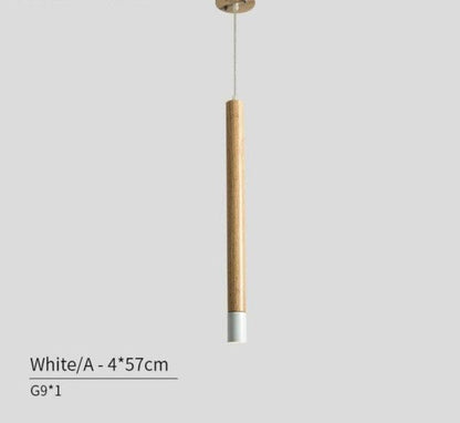 Ambrose - Modern Nordic Long Hanging Wood Light