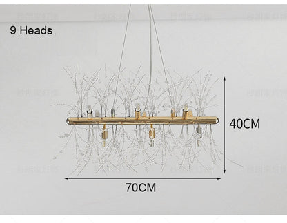 Snowflake Crystal Living & Dining Room Chandelier