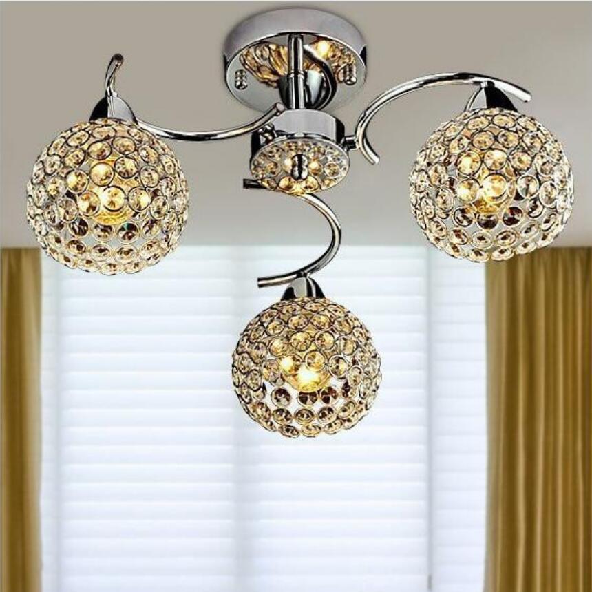 Iron Crystal Ceiling Lamps