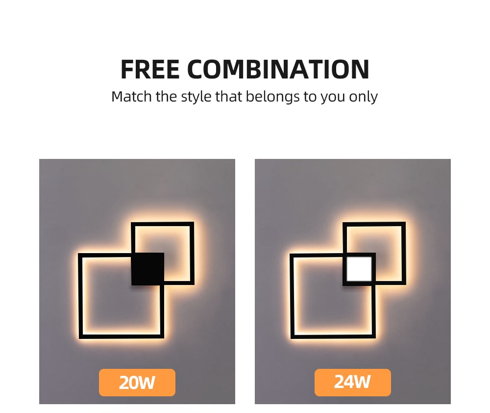 Rowley - Square Modern Wall Lamp