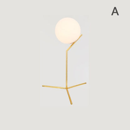 Milky White Glass Globe Minimalist Pendant Lights