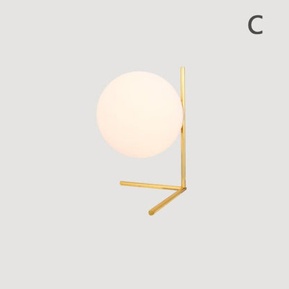 Milky White Glass Globe Minimalist Pendant Lights