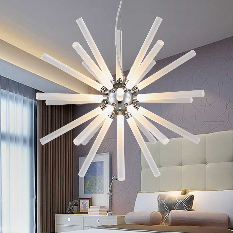 Novel Creative Design Iron Chandelier - Glowing Snowflake Droplight - Large