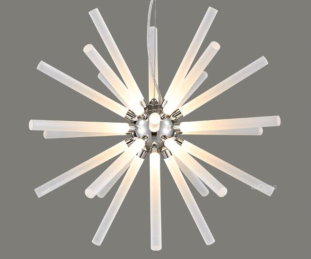 Novel Creative Design Iron Chandelier - Glowing Snowflake Droplight - Large