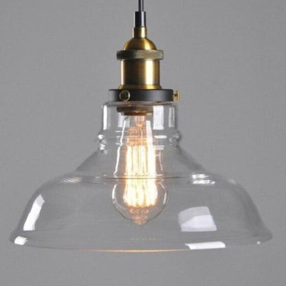 Vintage 5.5" To 11" Wide Pendant Glass Retro Lights - Sofrey Select