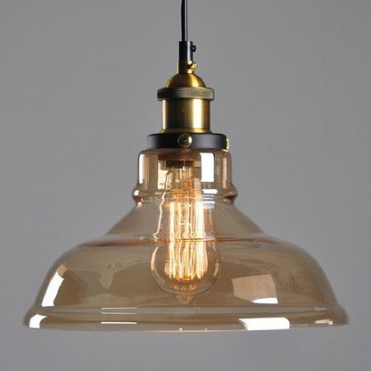 Vintage 5.5" To 11" Wide Pendant Glass Retro Lights - Sofrey Select