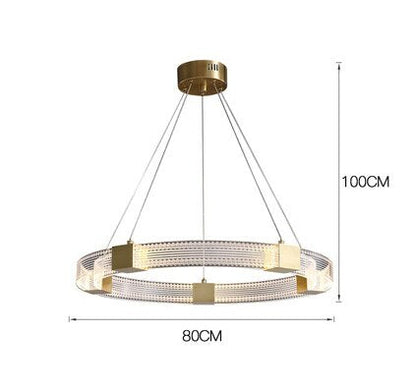 LED Acrylic Light Luxury Chandelier