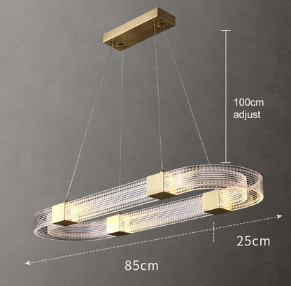 LED Acrylic Light Luxury Chandelier