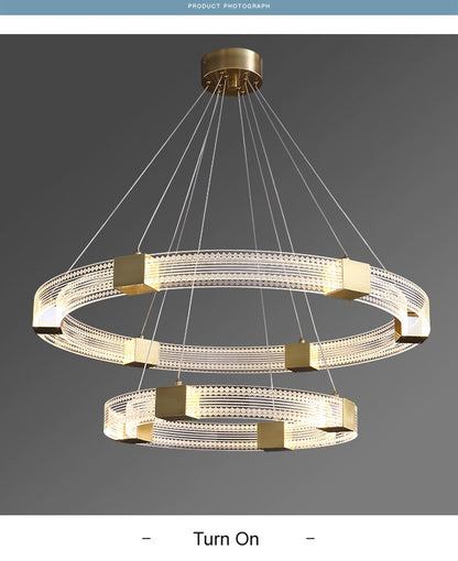 LED Acrylic Light Luxury Chandelier