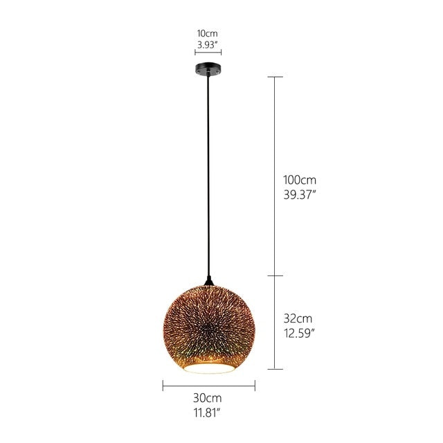 Modern 3D Pendant Lamp