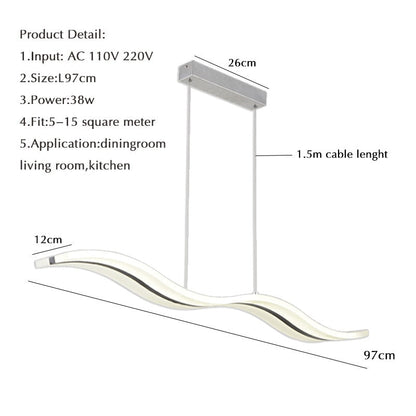 Waves Hanging Lamp