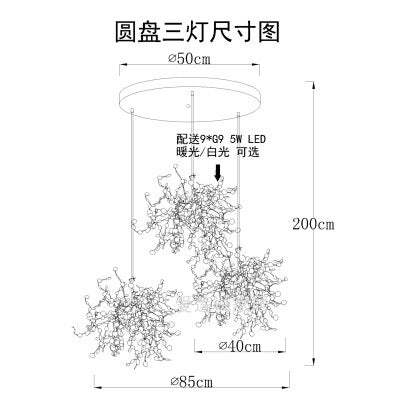 Nordic Modern Chandelier Living Room