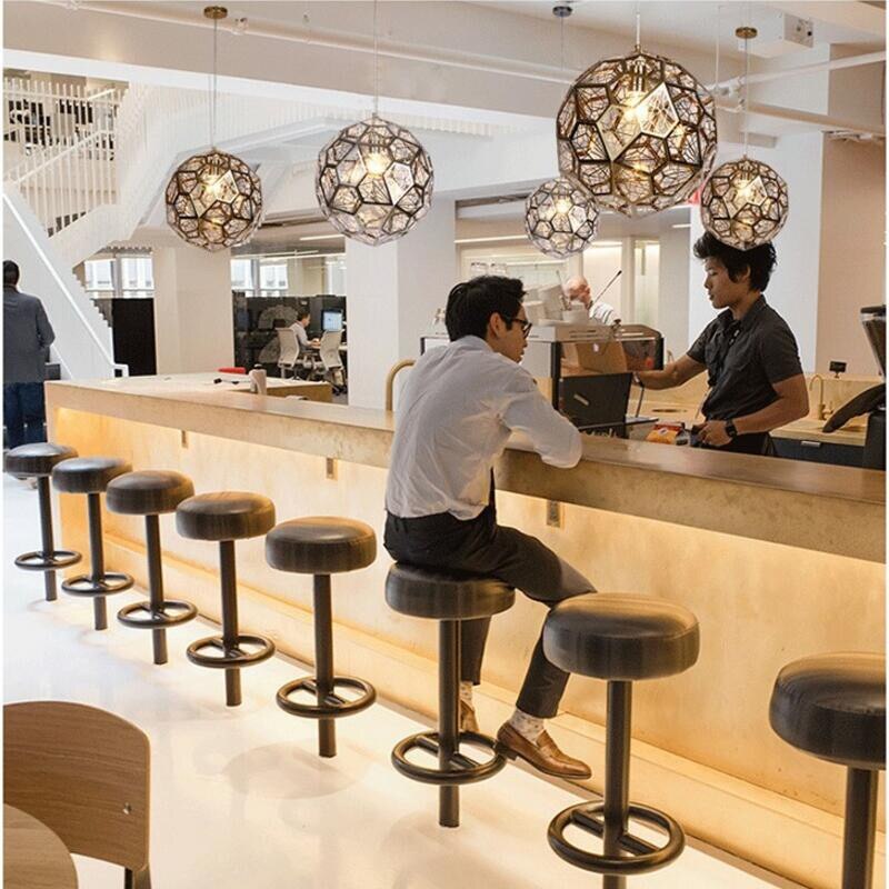 Modern Stainless Steel Diamond Ball Pendant Lights