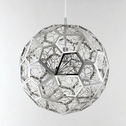 Modern Stainless Steel Diamond Ball Pendant Lights