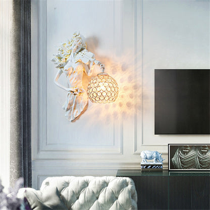 Gold Violin Singer Wall Lamp