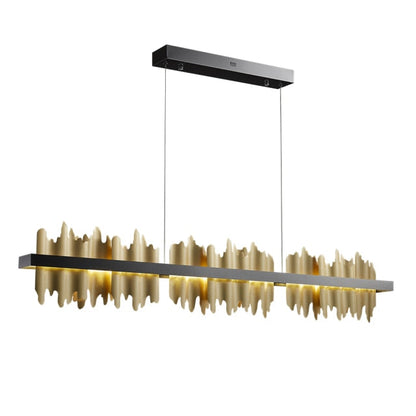 Black Dragons Shard Modern Rectangle Living Room Chandelier