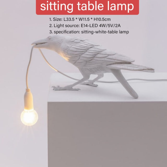 Lucky Crow Lamp