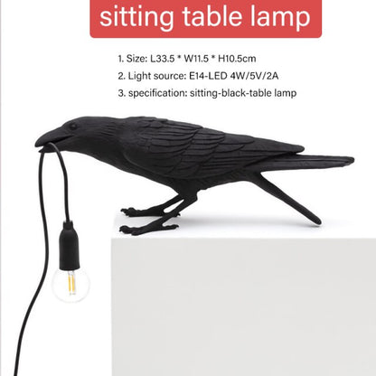 Lucky Crow Lamp