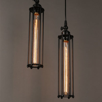 Vintage Country Style Pendant Light - Iron Cage Droplight
