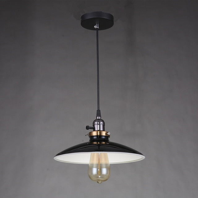 Zelus - Vintage Retro Metal Shade Hanging Lamp