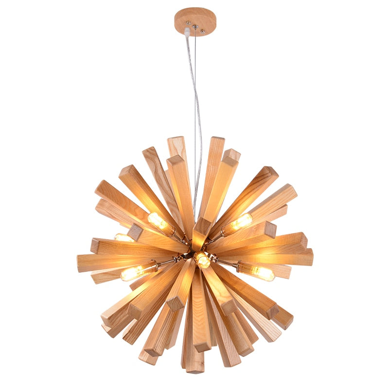 Dandelion - Wooden Pendant Light