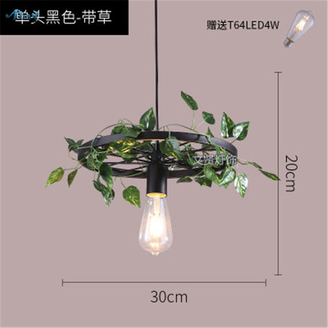 Emory - Vintage Industrial Bird Cage Hanging Lamp