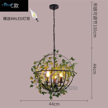 Emory - Vintage Industrial Bird Cage Hanging Lamp