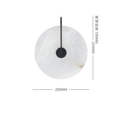 Lalula - Marble Circular Wall Lamp