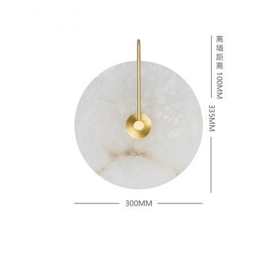 Lalula - Marble Circular Wall Lamp