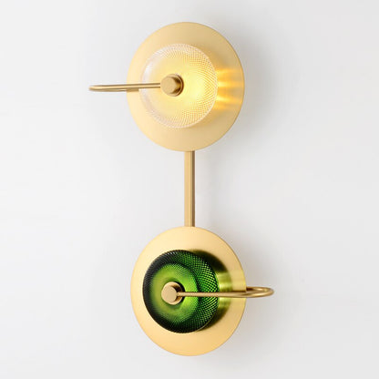 Wattle - Circular Modern Art Deco Wall Lamp